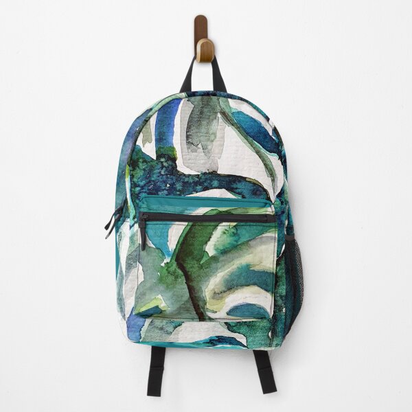 Item preview, Monstera variegata - monstera plant with spotted leaves watercolor designed and sold by orangerinka.