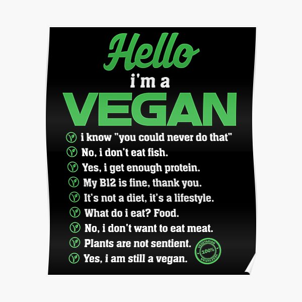 Pro Vegan Posters Redbubble