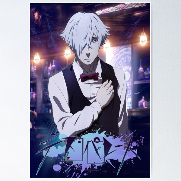 Death parade anime série de tv pintura diamante dos desenhos animados  chiyuki e decim cartaz ponto