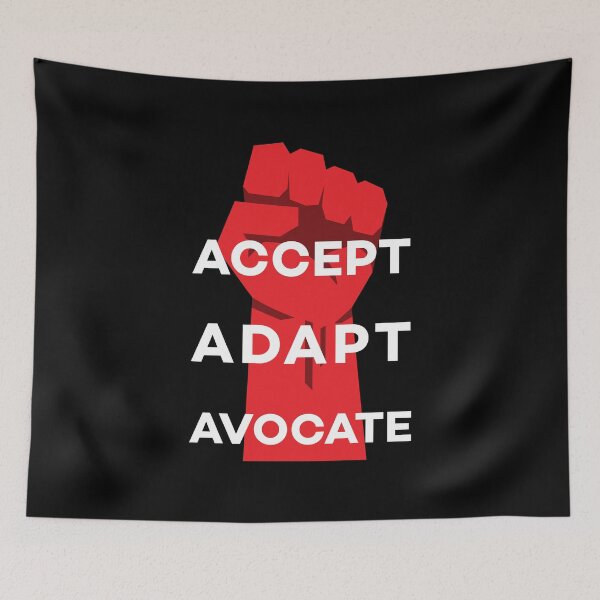Item preview, Accept Adapt Avocate Resistance Gift designed and sold by Scratches Tees.