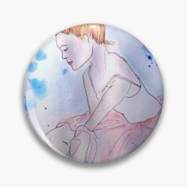 Item preview, Ballerina pink tutu watetcolor and ink designed and sold by horseaddicted.