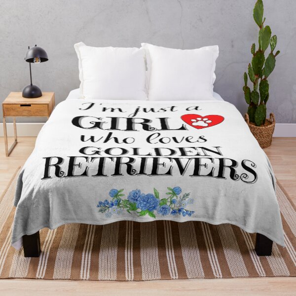 Item preview, Just a GIRL who loves GOLDEN RETRIEVERS quote Funny RETRIEVER saying designed and sold by OneTimeEngineer.
