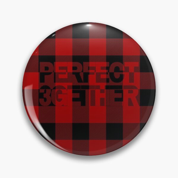 Item preview, PERFECT 3GETHER IN RED PLAID DESIGN | THROUPLE | TRIAD | POLYAMORY designed and sold by throuplescorner.