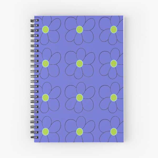 Item preview, Simple Six Petal Flower in Blue and Green on Grape designed and sold by BelindaFuller.
