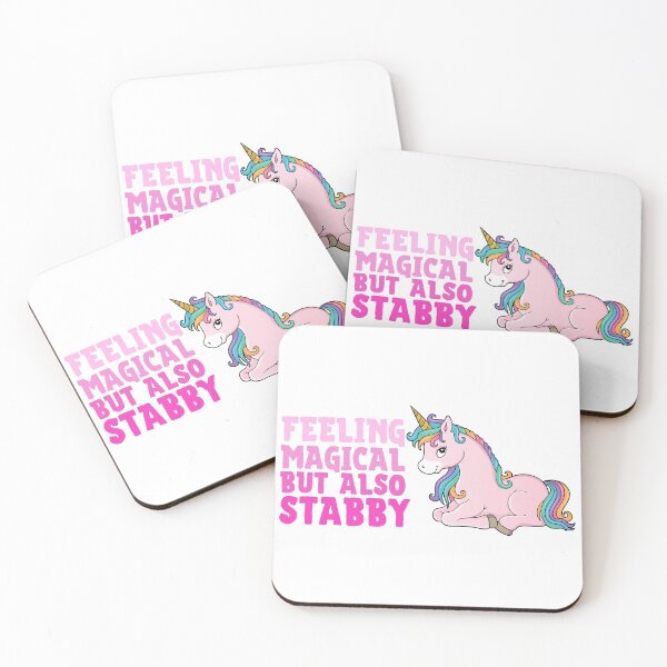 Item preview, Feeling Magical But Also Stabby - Unicorn designed and sold by PandaSoul.
