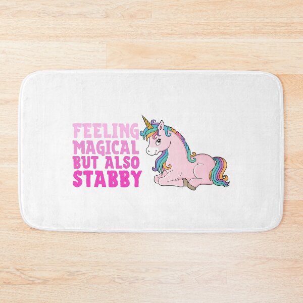 Item preview, Feeling Magical But Also Stabby - Unicorn designed and sold by PandaSoul.