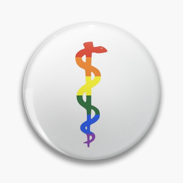 Item preview, LGBT Rainbow Asclepius  designed and sold by alwayswired.