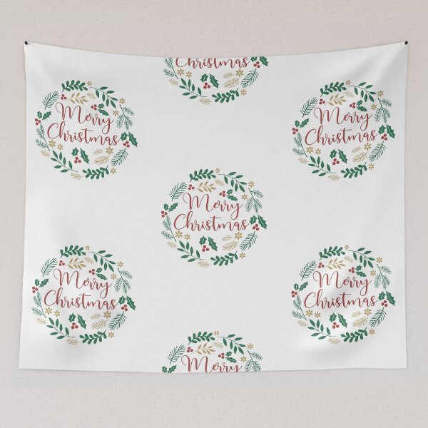 Item preview, Merry Christmas wreath designed and sold by Delicarte.