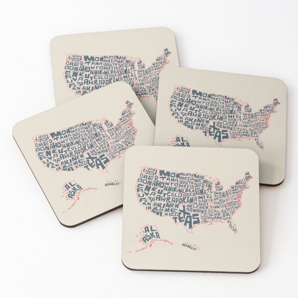 Item preview, USA map country, United States of America. Lettering, typographic design handwritten designed and sold by mashmosh.
