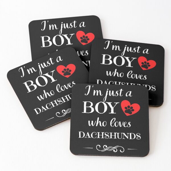 Item preview, Just a BOY who loves DACHSHUNDS quote Funny dachshund saying designed and sold by OneTimeEngineer.