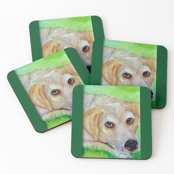 Item preview, Labrador portrait watercolor and ink designed and sold by horseaddicted.