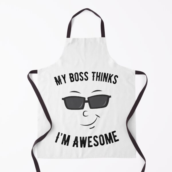 Item preview, My Boss Thinks I'm Awesome Cool Employee Gift designed and sold by Scratches Tees.
