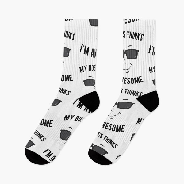 Item preview, My Boss Thinks I'm Awesome Cool Employee Gift designed and sold by Scratches Tees.