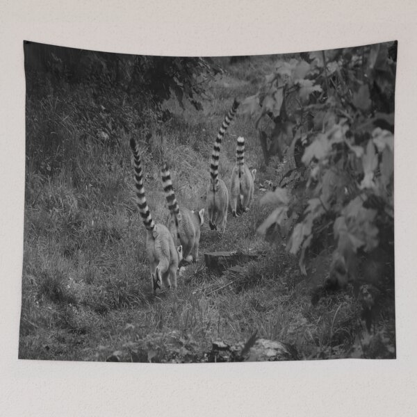 Item preview, Black and White lemurs designed and sold by Natasha Greene.