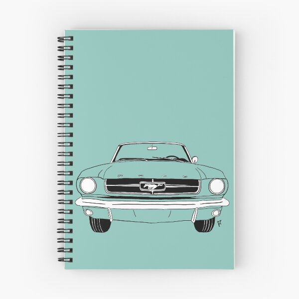 Item preview, Ford Mustang Vintage Blue Background designed and sold by Cardrawing-Art.