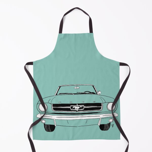 Item preview, Ford Mustang Vintage Blue Background designed and sold by Cardrawing-Art.