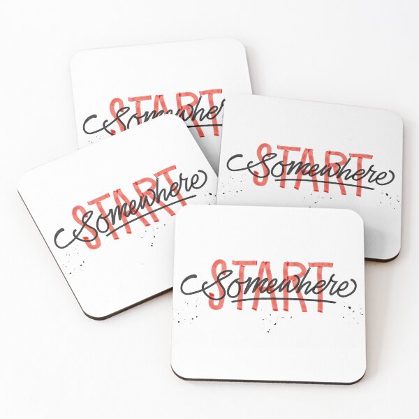 Item preview, "Start Somewhere" motivational quote creative design. designed and sold by AznavourByKarin.