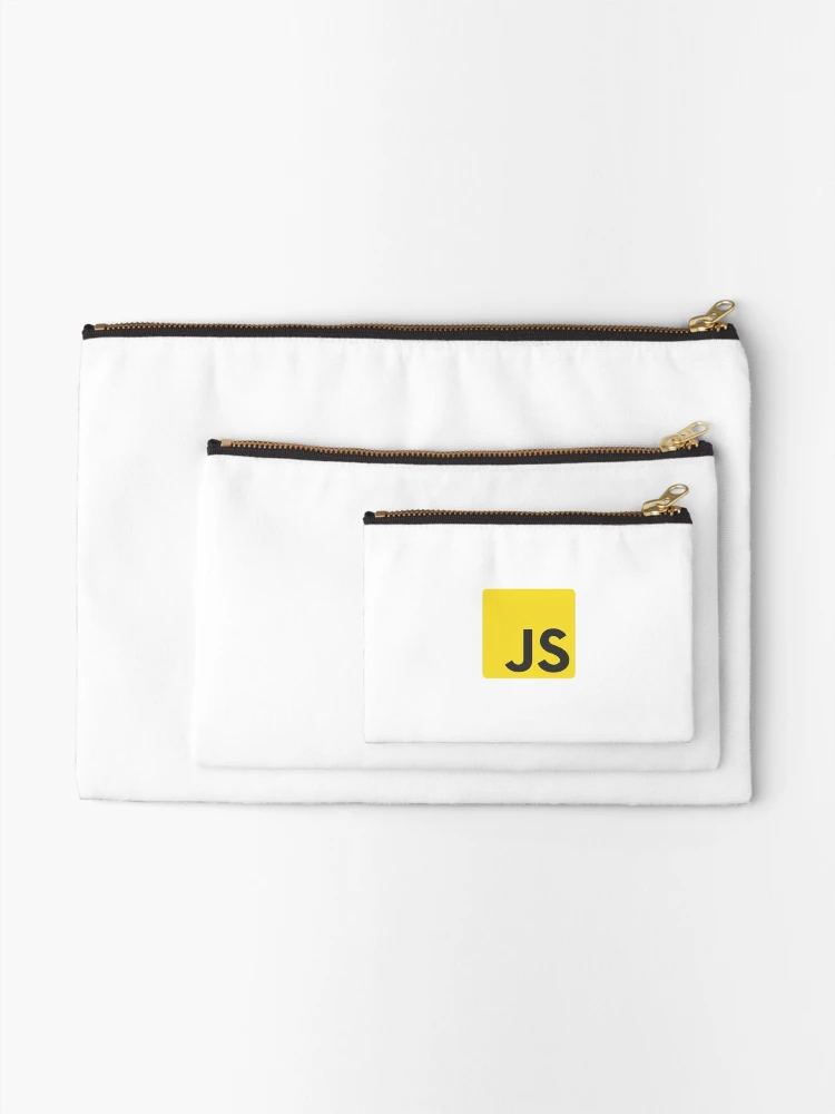 Thumbnail 2 of 4, Zipper Pouch, JavaScript JS Logo designed and sold by bDesigned.