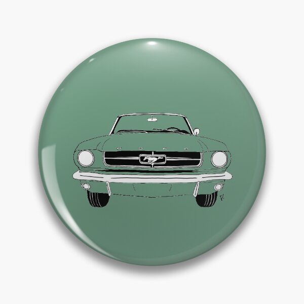 Item preview, Ford Mustang Vintage Green Background designed and sold by Cardrawing-Art.