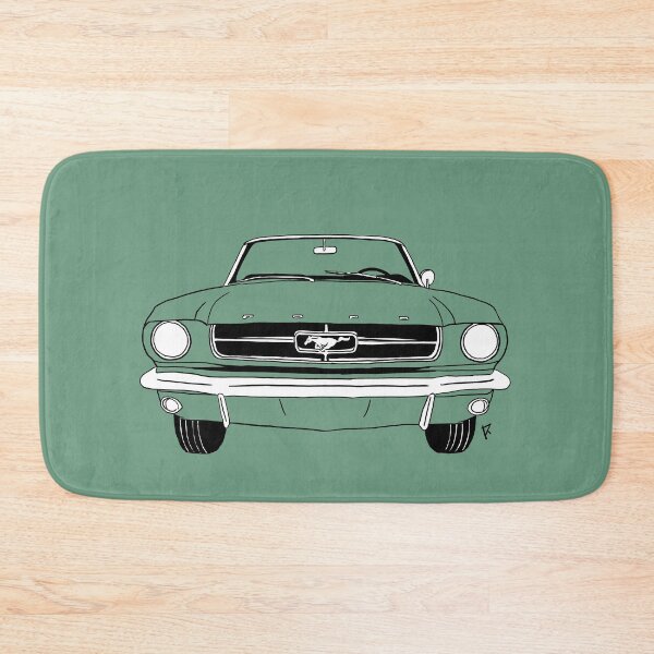 Item preview, Ford Mustang Vintage Green Background designed and sold by Cardrawing-Art.