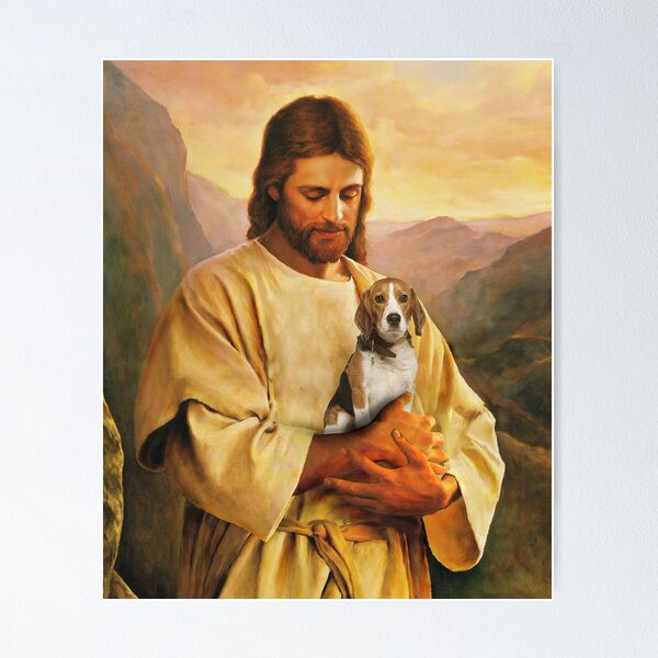 Item preview, funny beagle dog and jesus lover designed and sold by abiabo.