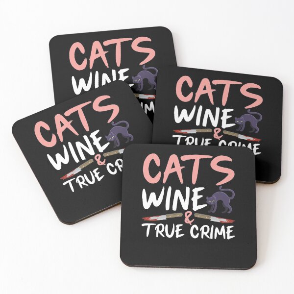 Item preview, Cats Wine & True Crime Podcast Serial Killer designed and sold by Sinful Charm.