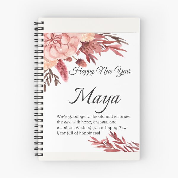 Item preview, Happy New Year Maya. Personalized gift designed and sold by amrmab.