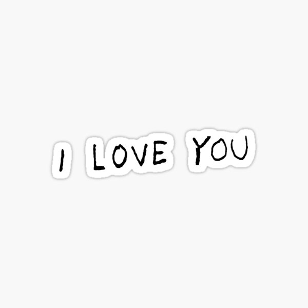 Item preview, i love you - b's handwriting  designed and sold by cherishingkelly.