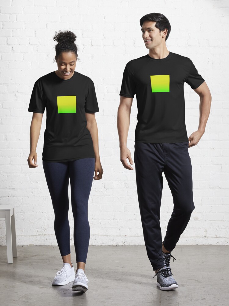 Neon Yellow and Neon Green Ombre Color | Active T-Shirt