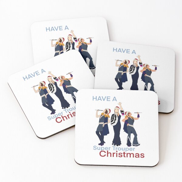 Item preview, Mamma Mia Super Trouper Christmas with Santa hats   designed and sold by MollyJaneArt.