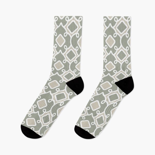 Item preview, geometric ornament in grey tones designed and sold by rysunki-malunki.