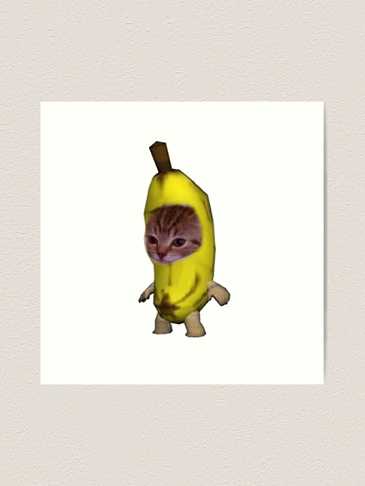 Banana Cat Art Print