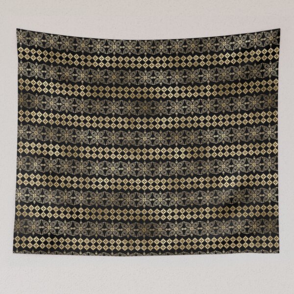 Item preview, Gold and black Bohemian sunflower design designed and sold by AnnieHochmann.