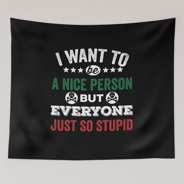 Item preview, I Want To Be A Nice Person Grinch designed and sold by Avgeek21.