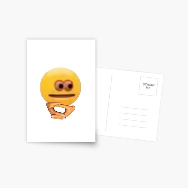 Thinking emoji meme (small) | Postcard