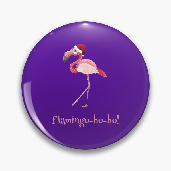 Item preview, Flamingo-ho-ho! Ho Ho Ho Christmas flamingo designed and sold by NaughtyGoose.