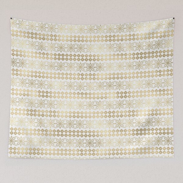 Item preview, Gold and white Bohemian sunflower design designed and sold by AnnieHochmann.