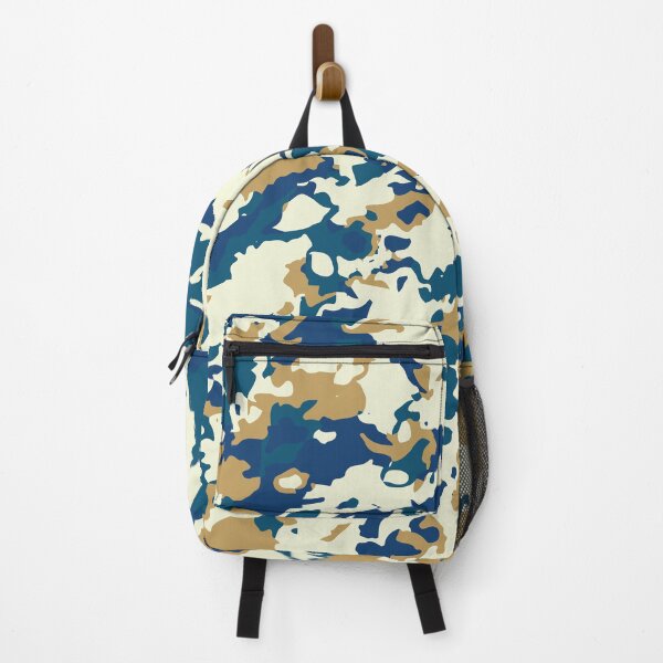 Item preview, Blue and Beige CAmo Motif Pattern  ,Chic Colorful Camoflage Design Idea designed and sold by DESIGNNOUR.