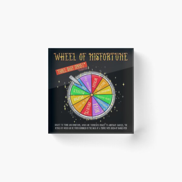 Item preview, Wheel of Misfortune! Symptom roulette is super fun! designed and sold by MahliQuinn.
