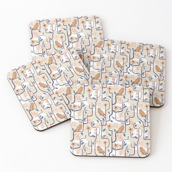 Item preview, Birds and Leaves - Seamless Pattern designed and sold by kimcarlika.