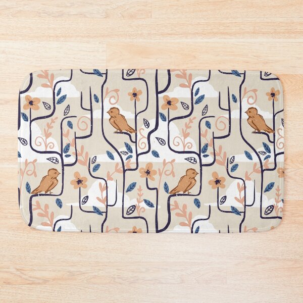Item preview, Birds and Leaves - Seamless Pattern designed and sold by kimcarlika.