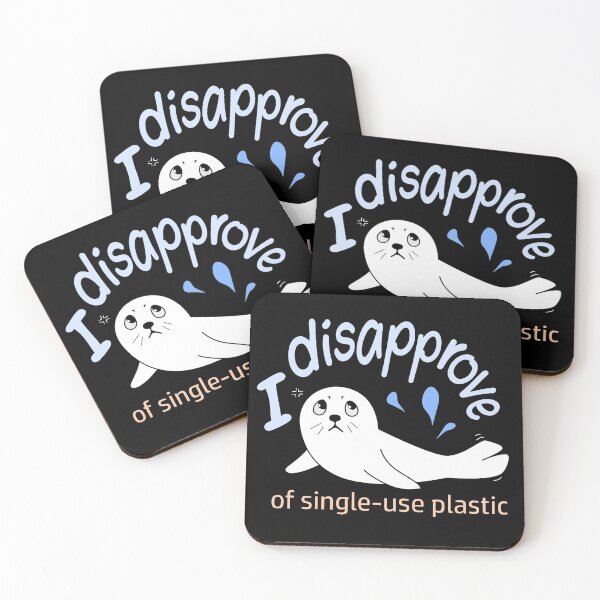Item preview, Single Use Plastic - Seal of Disapproval designed and sold by nutmegfairy.