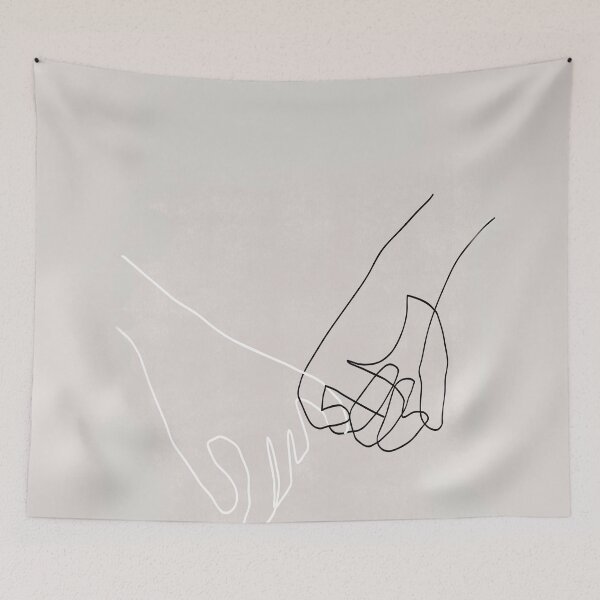 Item preview, Pinky Swear in Beige - Line Art designed and sold by TheRedFinch.