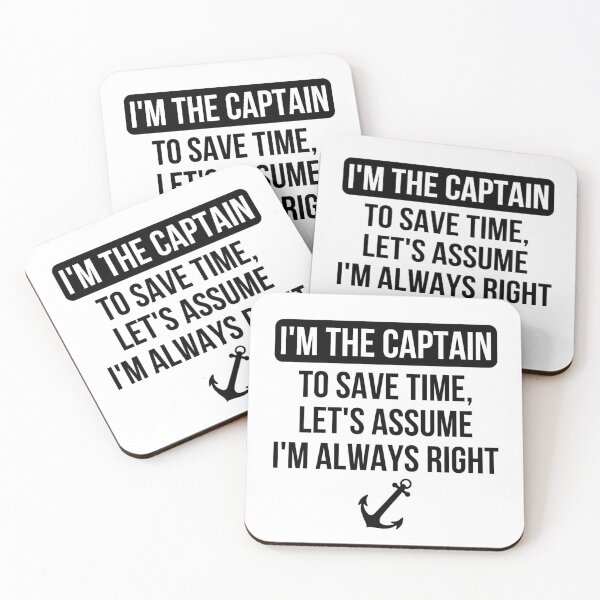 Item preview, I'm The Captain, Assume I'm Right Funny Boating Nautical Joke Boat Humor Gift designed and sold by MKStore99.