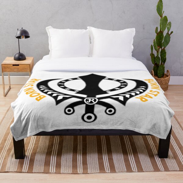 Item preview, BORN STAR Sikh Symbol (Black & Yellow) designed and sold by sagar96.
