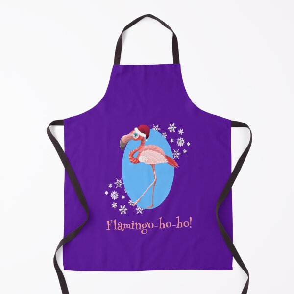 Item preview, Snow Flamingo-ho-ho! Ho Ho Ho Christmas flamingo designed and sold by NaughtyGoose.