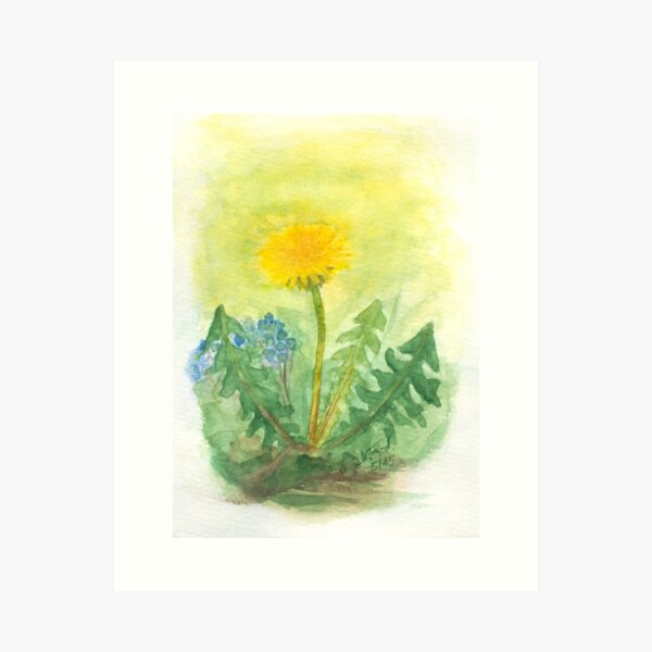 Dandelion In The Garden Art Print