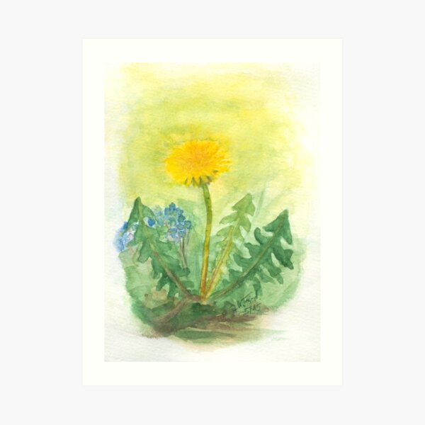 Dandelion In The Garden Art Print