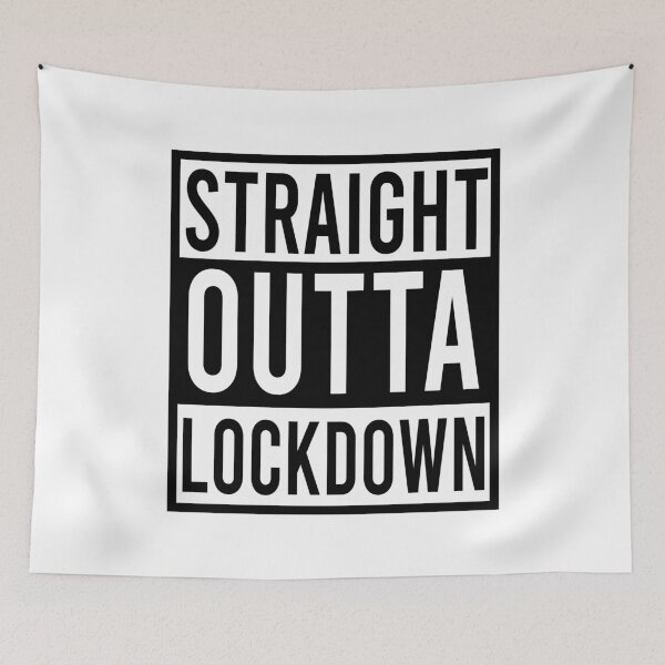 Artikelvorschau, Straight Outta Lockdown entworfen und verkauft von HeyFellowKids.