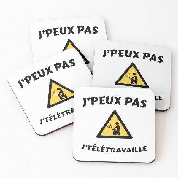 Item preview, I can't, I work from home - Message Humor Telework designed and sold by rubislys.